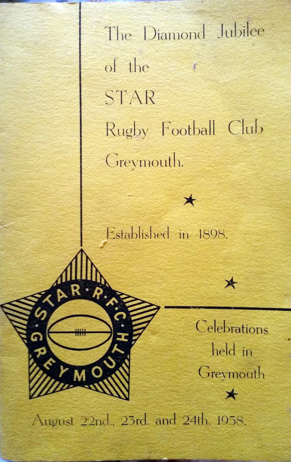 The Diamond Jubilee of Star Rugby Club 1958 | West Coast New Zealand ...