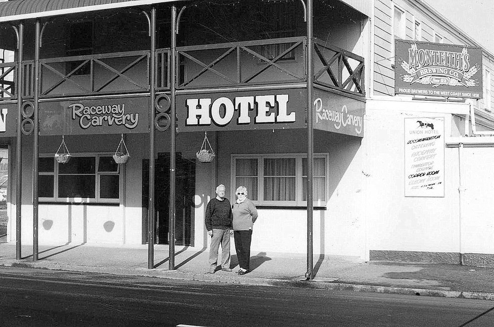 Union Hotel, Greymouth with Rosemarie and Jim Toal.ca.1995. | West ...