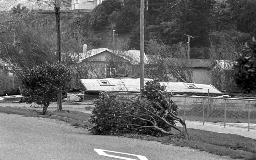 Damage from Cyclone Alison.1975. | West Coast New Zealand History