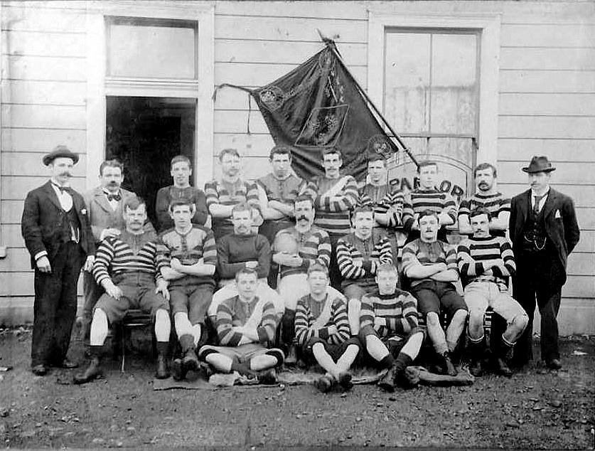 Brunner Black Diamond Rugby Club seniors.1899. | West Coast New Zealand ...
