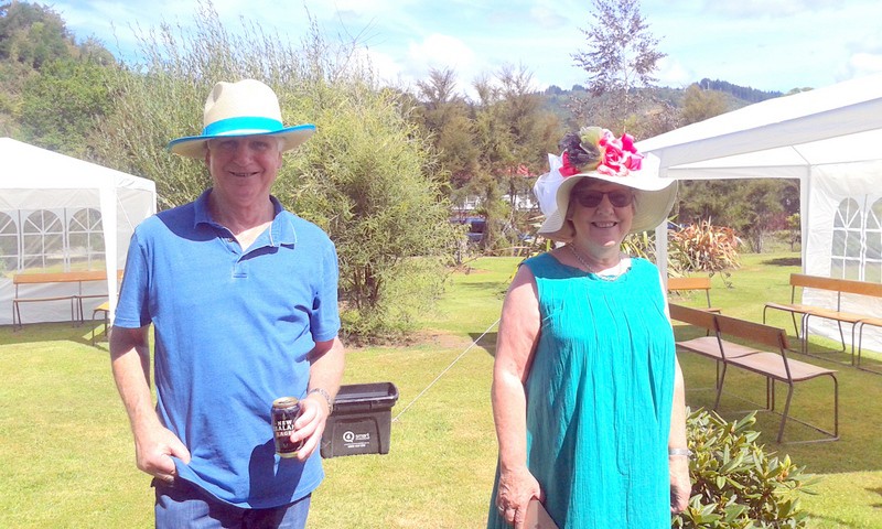 Geoff Schaffer and Jill Hiam, Frank Robinson's grandchildren.