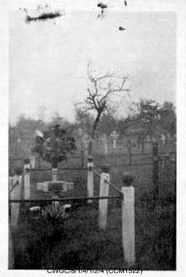 The war grave of Captain Richard Seddon as it appeared in 1922.

COMMONWEALTH WAR GRAVES COMMISSION

