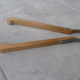  White pine tongs for removing the clothes from the  wash-house copper.