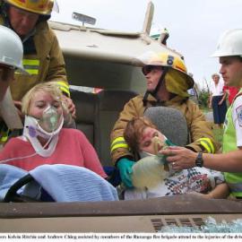 Fire brigade exercise