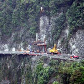 Arthur's Pass and Otira road construction