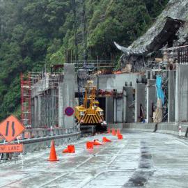 Arthurs Pass and Otira road construction.1999.