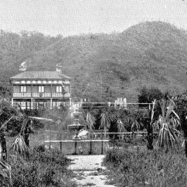 Italian Consulate`s house - and Children`s park in foreground.Greymouth .1904.