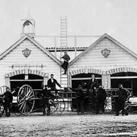 Fire Station, Boundary St, Greymouth 1870.