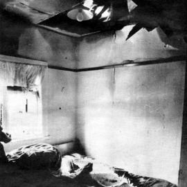 Brian Poultons Bedroom at Inangahua Junction after 1968 earthquake