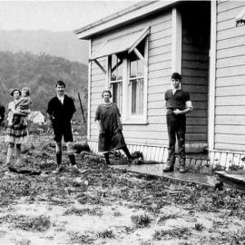 Seddonville flood damage after 1929 Murchison earthquake