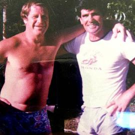 John Harrington and Graham Sutherland at Punakaiki .ca.1980.