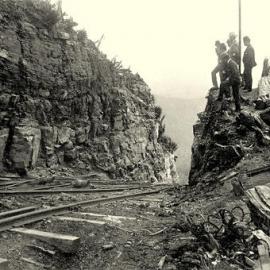Top of the Denniston Incline, 1890`s.