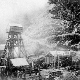 Poppet Head of the Fiery Cross Gold Mine at Capleston.