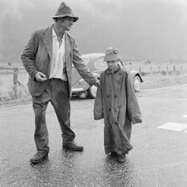 State Highway 6 just north of Harihari , 1971.  ALBUM