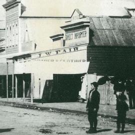 J W Fairs first shop in Westport after transferring from Charleston .ca.1900. *PHOTO ALBUM*