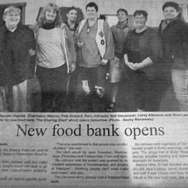 The Sharing Shed food bank helpers, Westport.