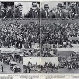 Auckland Weekly News centrefold of Westport Diamond Jubilee Jan 6th, 1927.