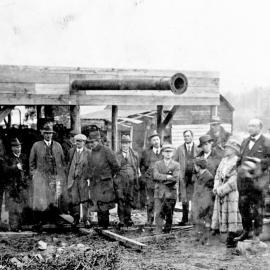 Parliamentary party at opening of Dobson Mine 1920.