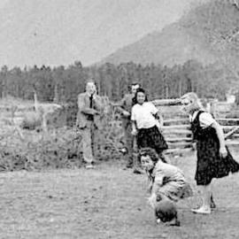  Cricket at Jacobs River School. 1948.