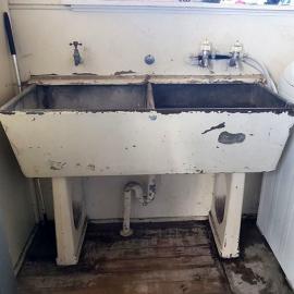 Old Double concrete Laundry tub.