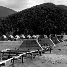 Paringa bridge construction .1940.
