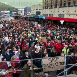 Spring Creek closure protest march, Greymouth
