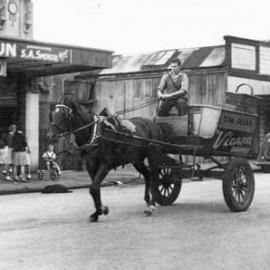 Tim Ryans Vienna Bakery bread-cart , Palmerston St, Westport.