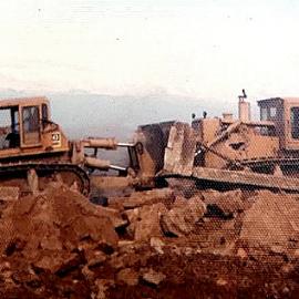 Stripping for coal at Stockton in the 1970s.