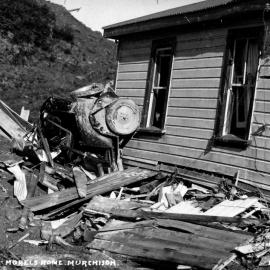 Morel's home after Murchison earthquake.1929.