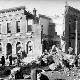 Westport Post Office after Murchison earthquake.1929.