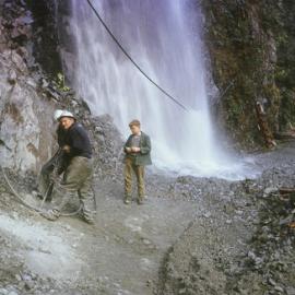 Otira rock shelter -  before and after.