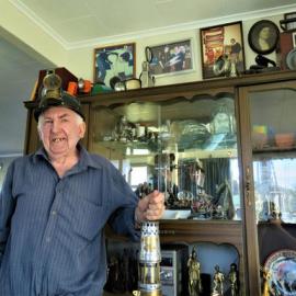 Jimmy Casserly with his mining memorabilia *PHOTO ALBUM*
