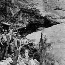 Slip at Strongman mine, 1957