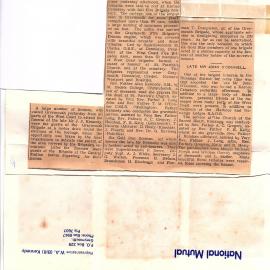 Death of John James Kennedy.15th Dec.1939.