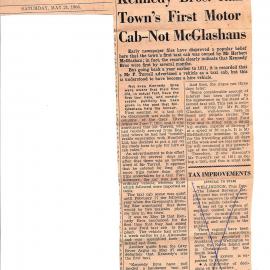 First taxis- Kennedy Bros