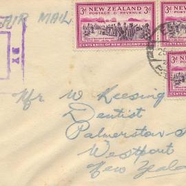 Egypt to Westport envelope addressed to Dentist Mr W. Reesing during WW2.