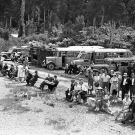 Lake Kaniere excursion, Sunny Bight.ca.1940`s.