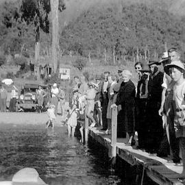 Hans Bay Jetty, Lake Kaniere.ca. late 1940`s
