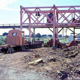 Dispatch Foundry tractor near Ruatapu Mill. 1966.