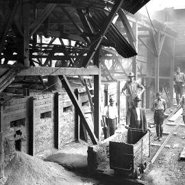 Furnace inside the gold battery near Waiuta.
