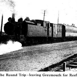 Leaving Greymouth for Reefton 1927