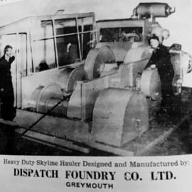 Dispatch and Garlick - heavy duty Skyline hauler.1960`s.