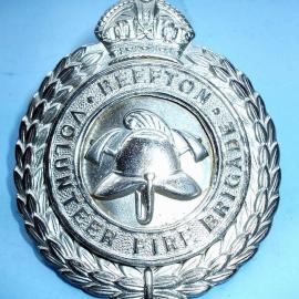 Reefton Fire Brigade Cap Badge.
