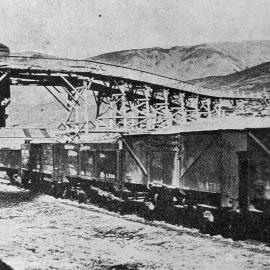Loading coal into trucks at Avoca 12 Apr 1923.