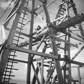 Brighton coal flume, Woodpecker Bay 1940. Series of photos.