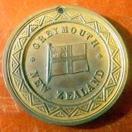 Greymouth Medallion of Queen Victorias Jubilee, 1887.