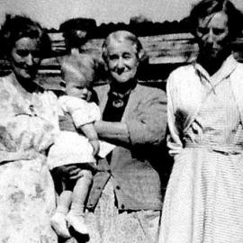 Four generations of the Woolhouse Family, Westbrook,Kumara.  1960.   -2 PHOTOS-