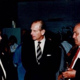 Prince Philip at the Bruce Bay hall