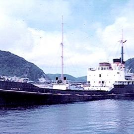 Kokiri off to Wellington with a load of coal 1966
