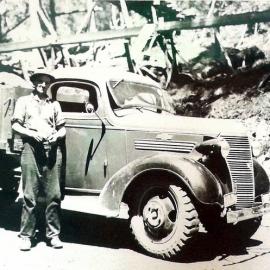 Stan Newcombe of Pyramid Mine, Reefton area, 1938.